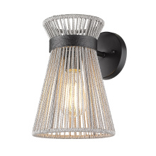 Golden 6938-1W BLK-BR - Golden Lighting Avon 1-light Wall Sconce in Matte Black